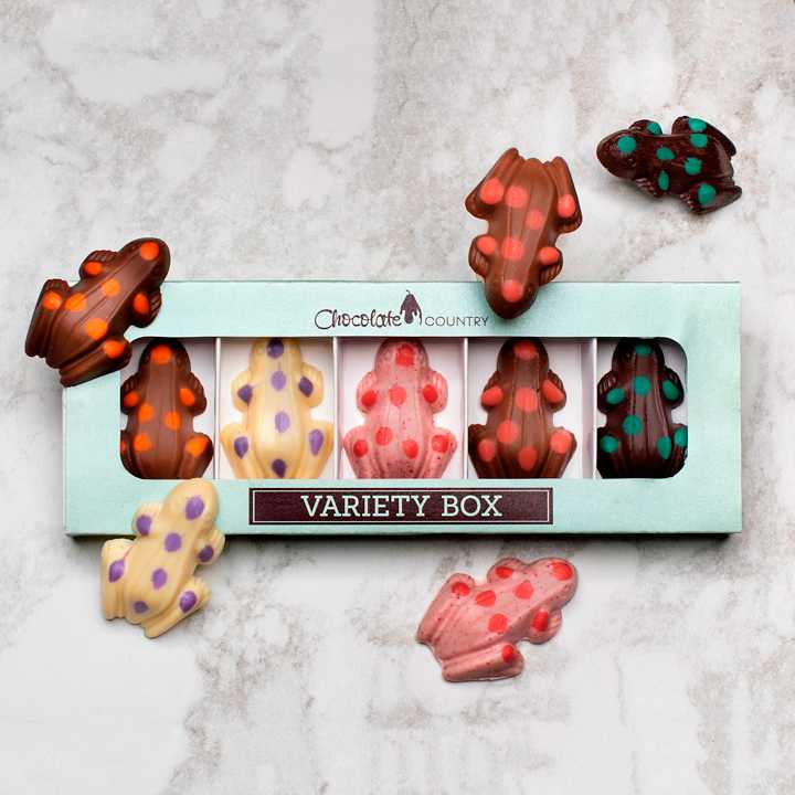 Chocolate Country Variety Box Fruity Frogs